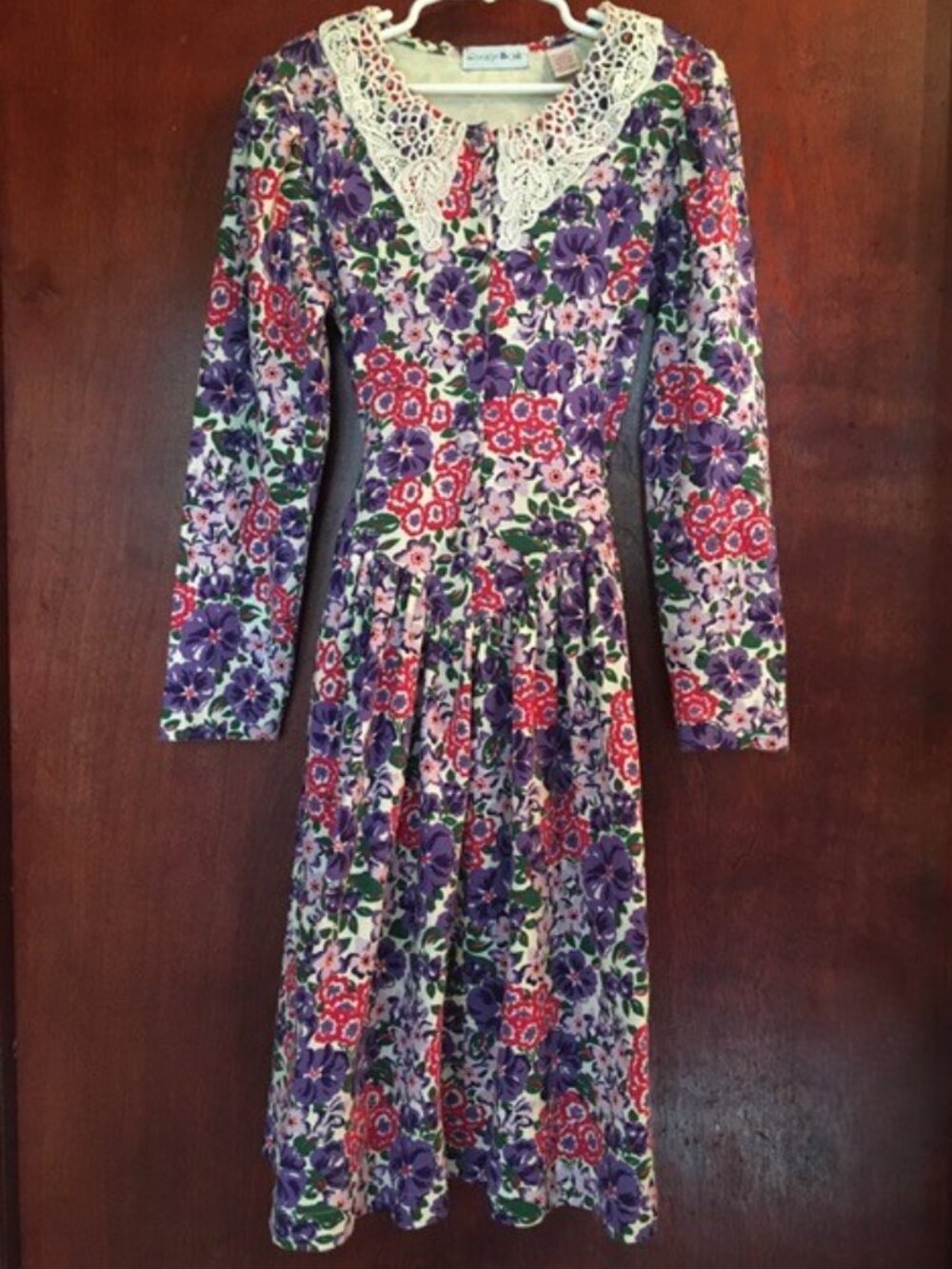 Christie Brooks Classic Late '80s/Early '90s Girls Size 7/8 Vibrant Cotton Dress